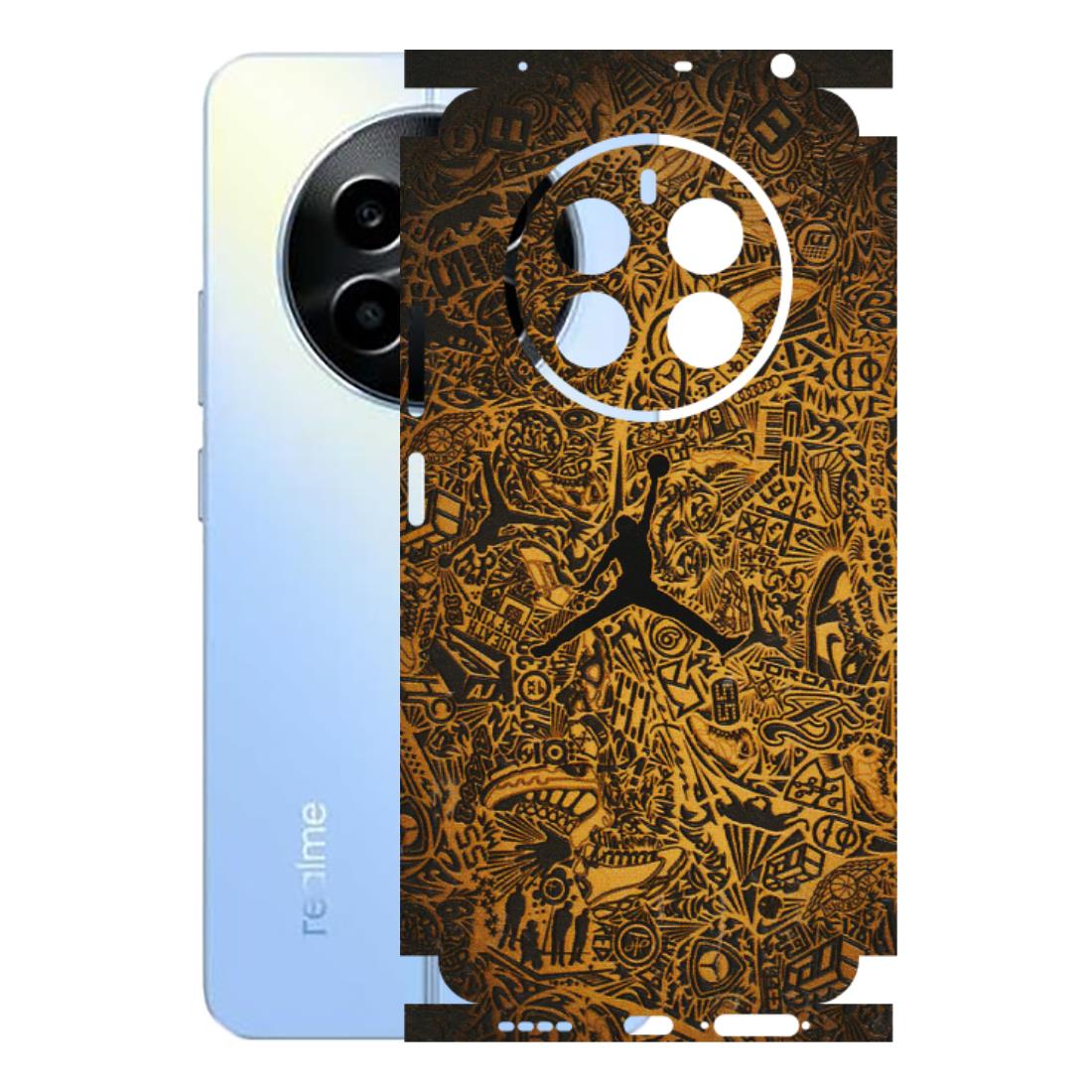 Realme Phone Skins (All Models) - Premium Gold Basketball Player - 3D Embossed Finish (L-236) Realme 13