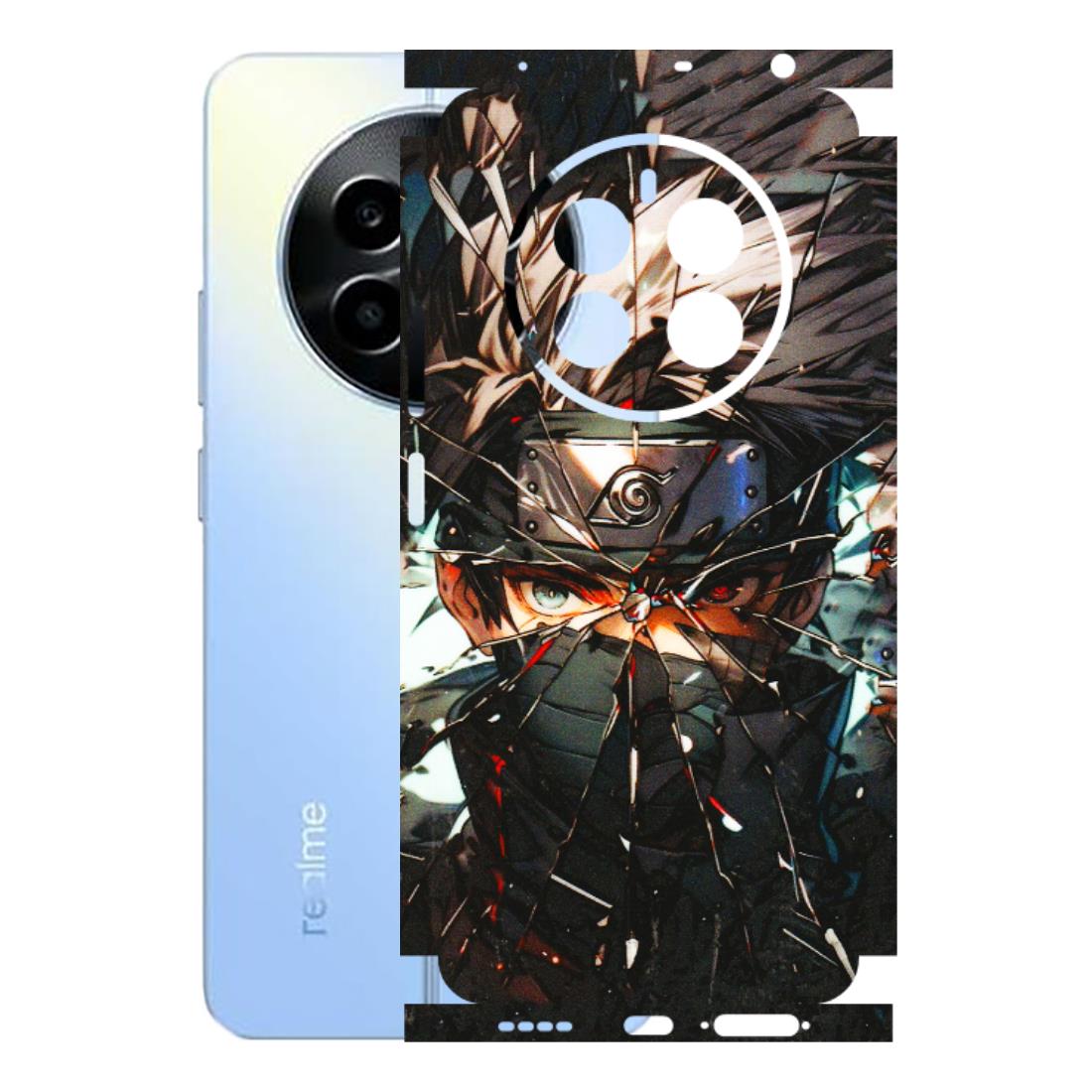 Realme Phone Skins (All Models) - Kakashi Shattered Glass Effect - 3D Embossed Finish (L-237) Realme 13