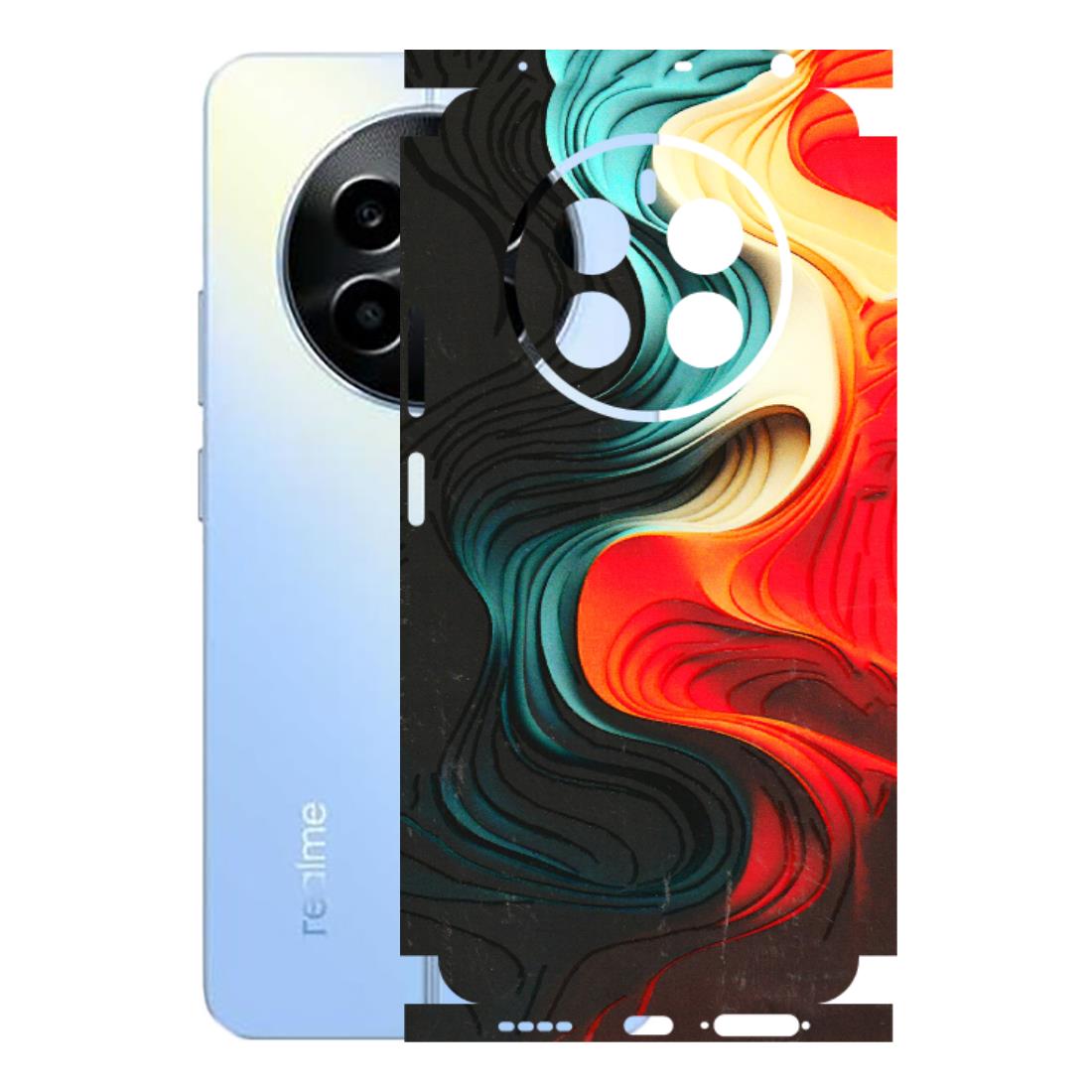 Realme Phone Skins (All Models) - The Silky Swirl - 3D Embossed Finish (L-240) Realme 13