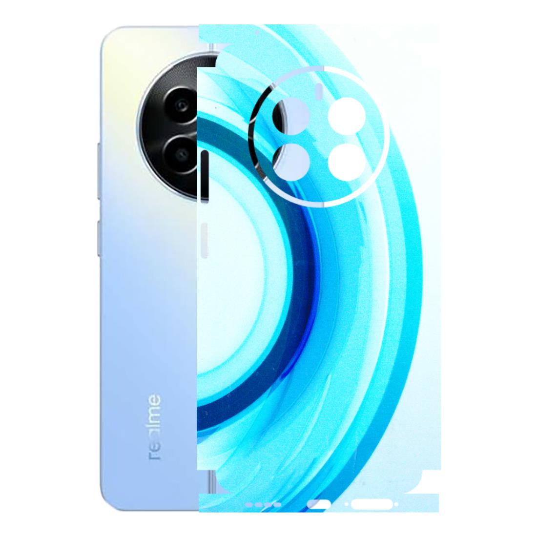 Realme Phone Skins (All Models) - The Blue Curve - 3D Embossed Finish (L-244) Realme 13