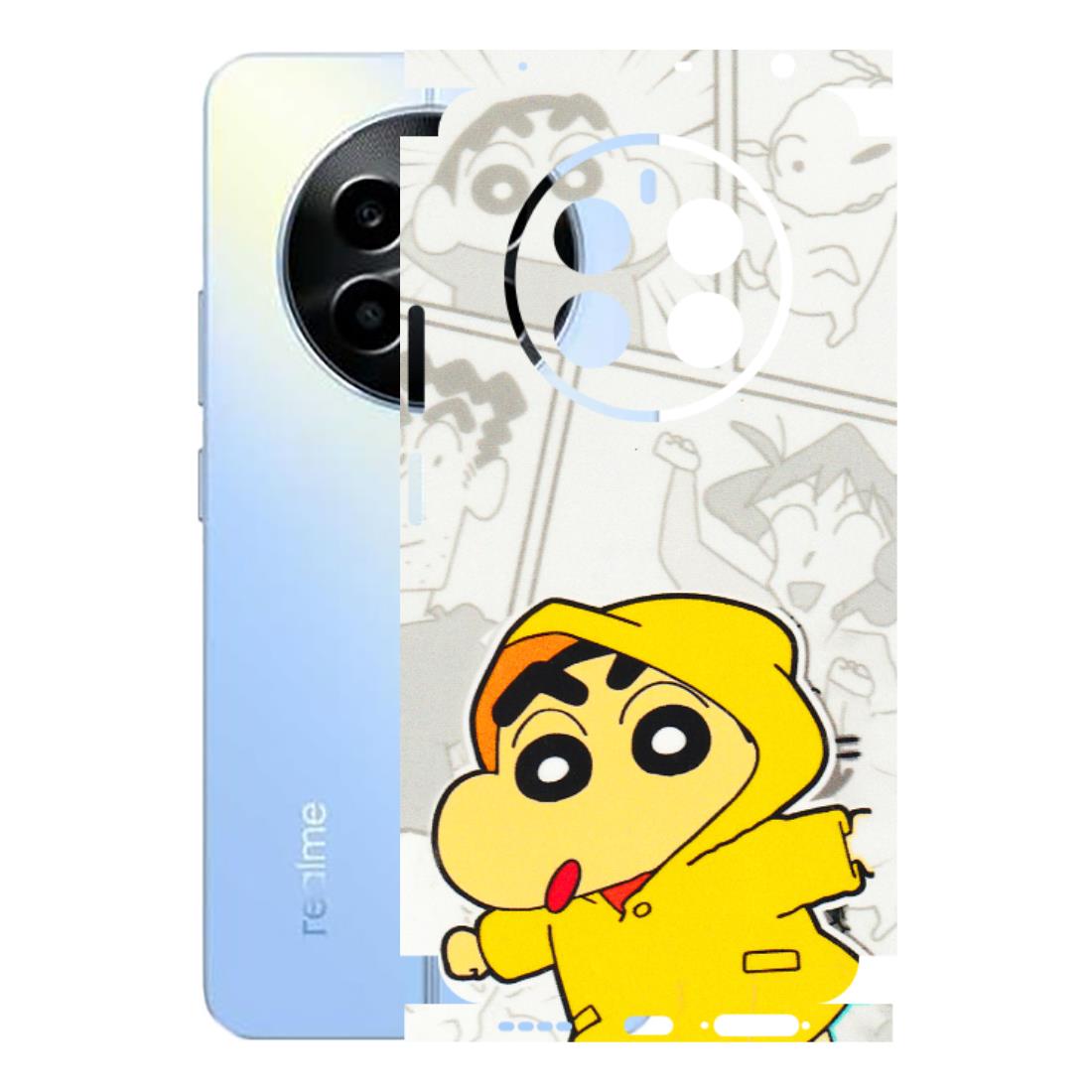 Realme Phone Skins (All Models) - Yellow Shinchan Comic - 3D Embossed Finish (L-246) Realme 13