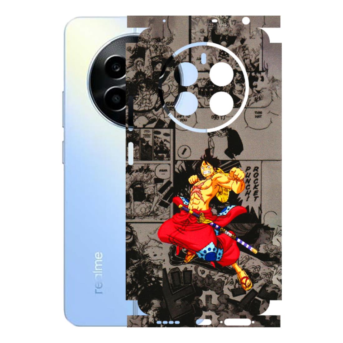 Realme Phone Skins (All Models) - One Piece Rocket Punch Manga - 3D Embossed Finish (L-25) Realme 13