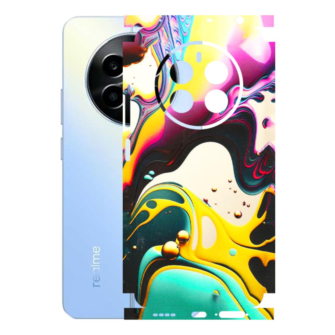 Realme Phone Skins (All Models) - Multicolor Abstract pattern - 3D Embossed Finish (L-254) Realme 13
