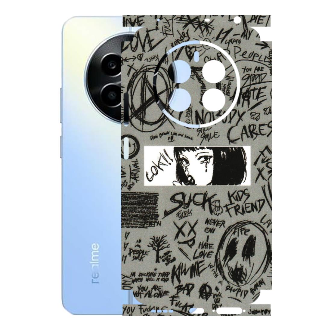 Realme Phone Skins (All Models) - Never Have Love Anime - 3D Embossed Finish (L-260) Realme 13