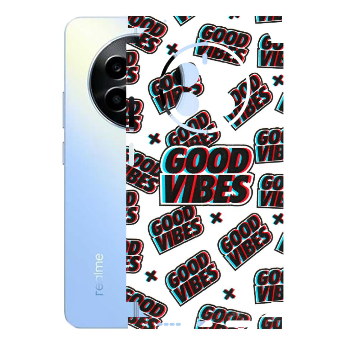 Realme Phone Skins (All Models) - Good Vibes - 3D Embossed Finish (L-282) Realme 13