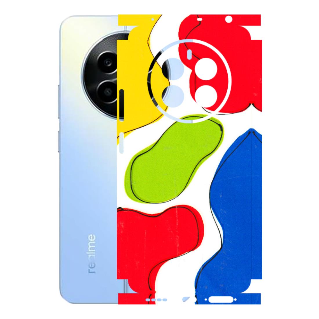 Realme Phone Skins (All Models) - RGB Colour Paint - 3D Embossed Finish (L-284) Realme 13