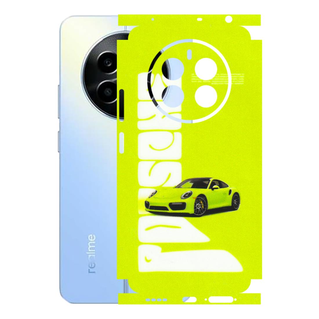 Realme Phone Skins (All Models) - Lime Green Porche - 3D Embossed Finish (L-30) Realme 13