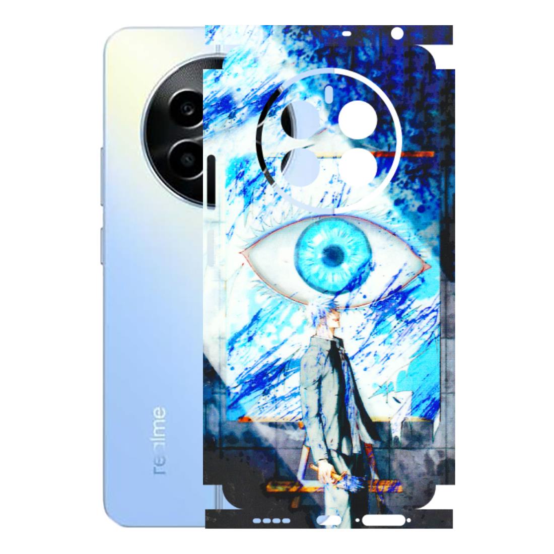 Realme Phone Skins (All Models) - Anime Sea Blue Eye - 3D Embossed Finish (L-318) Realme 13