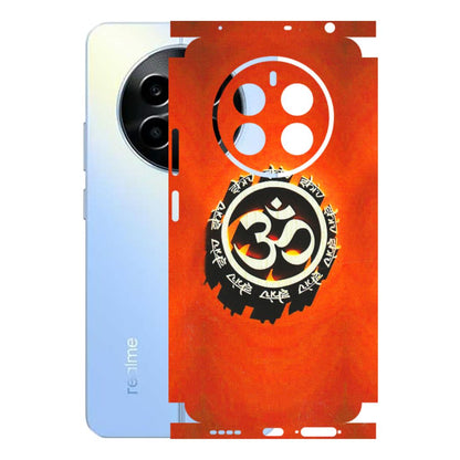 Realme Phone Skins (All Models) - Aum Shiv Orange - 3D Embossed Finish (L-32) Realme 13