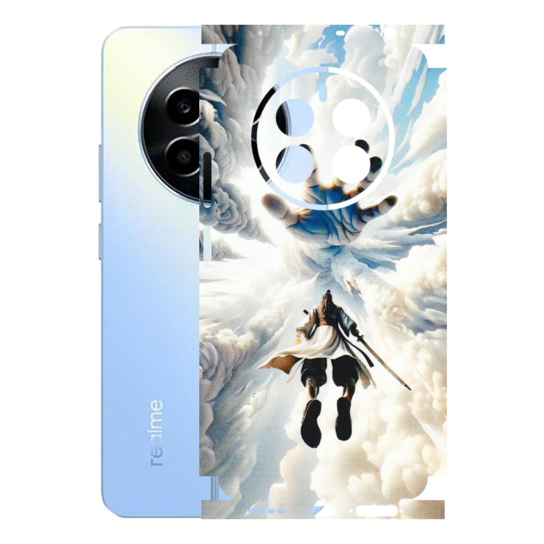 Realme Phone Skins (All Models) - Big Hand With Monkey King - 3D Embossed Finish (L-323) Realme 13