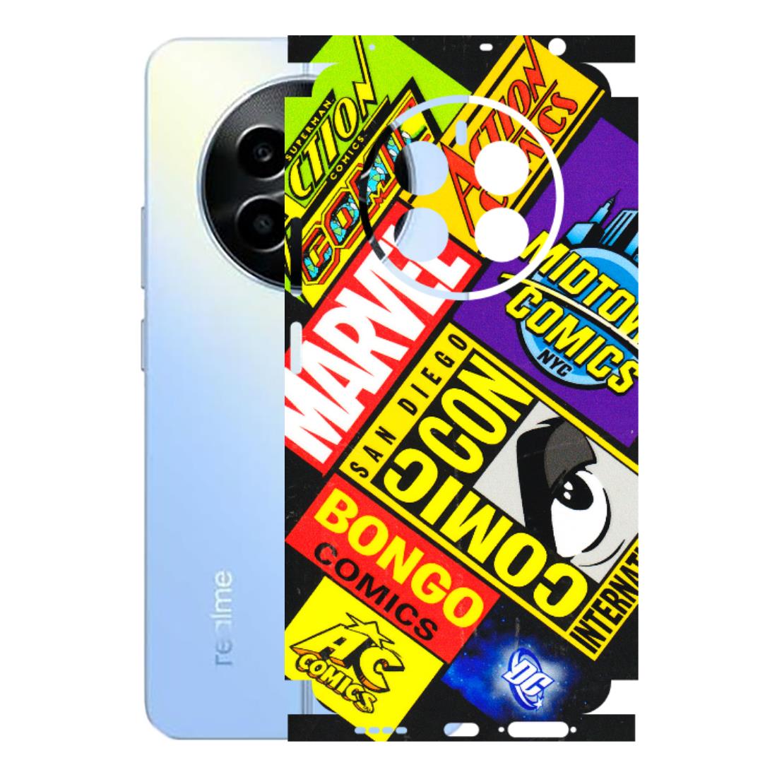 Realme Phone Skins (All Models) - Bongo Comic Con - 3D Embossed Finish (L-325) Realme 13