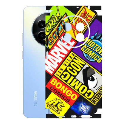 Realme Phone Skins (All Models) - Bongo Comic Con - 3D Embossed Finish (L-325) Realme 13