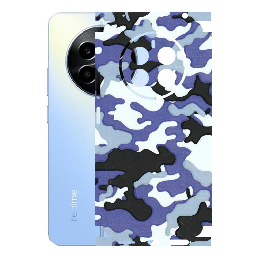 Realme Phone Skins (All Models) - Powerfull Military Camoflauge - 3D Embossed Finish (L-49) Realme 13