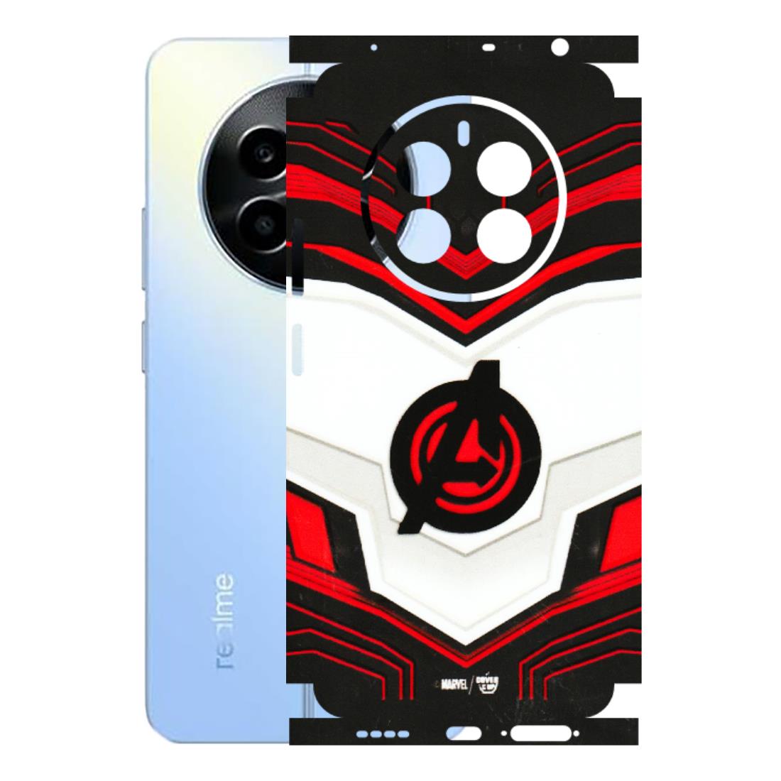 Realme Phone Skins (All Models) - Avengers Logo - 3D Embossed Finish (L-55) Realme 13