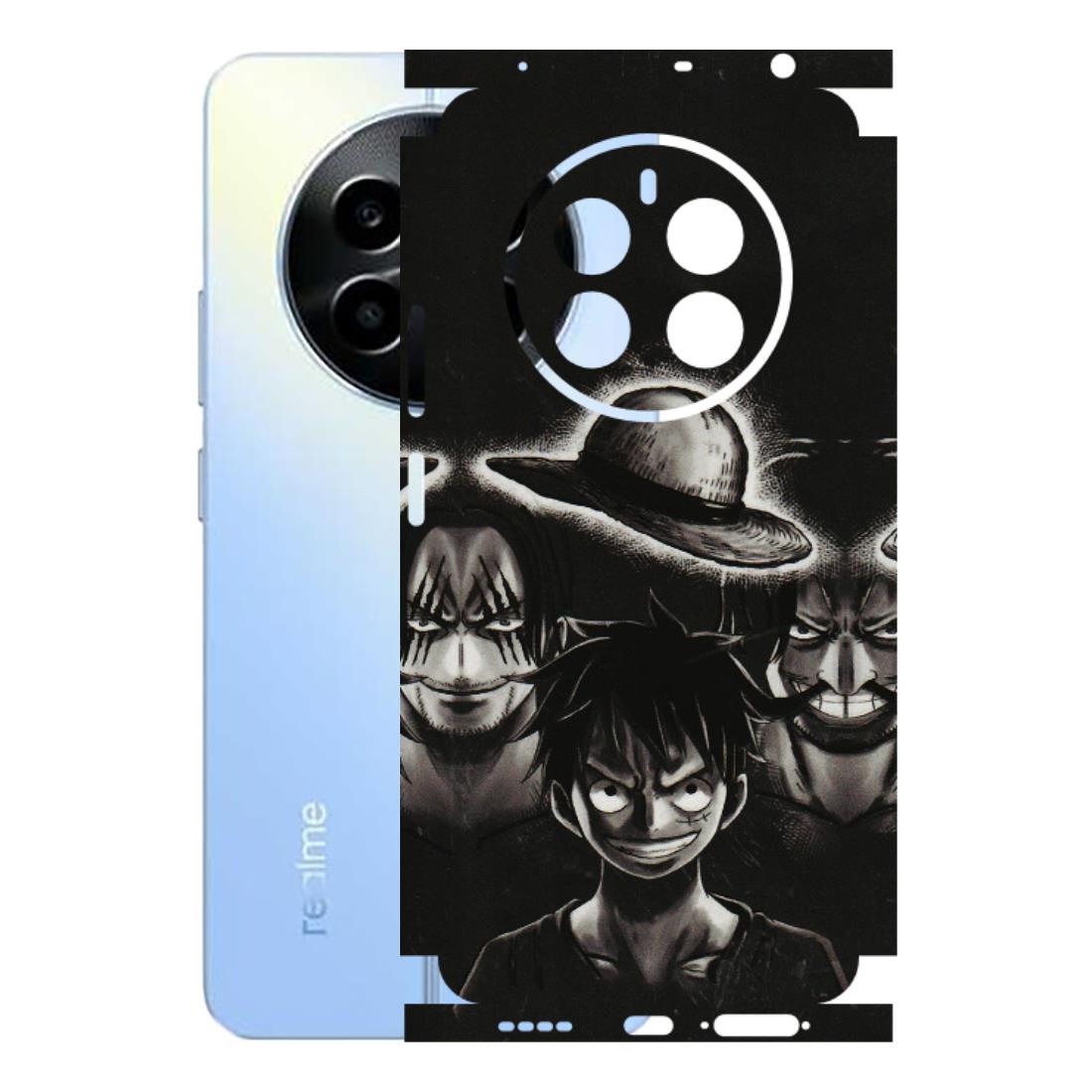 Realme Phone Skins (All Models) - Black Luffy Hat - 3D Embossed Finish (L-57) Realme 13