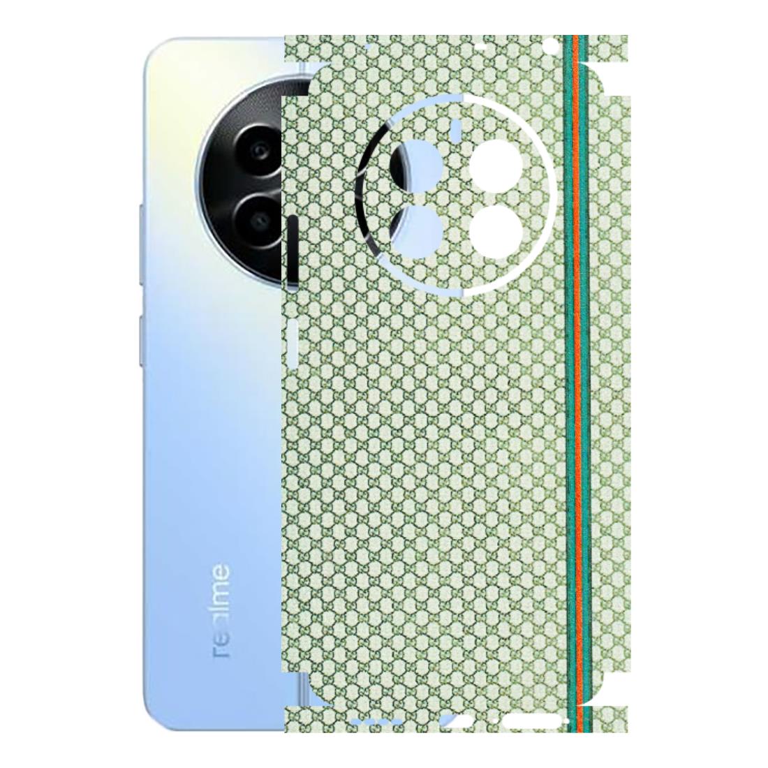 Realme Phone Skins (All Models) - Gucci Fabric Pattern - 3D Embossed Finish (L-73) Realme 13