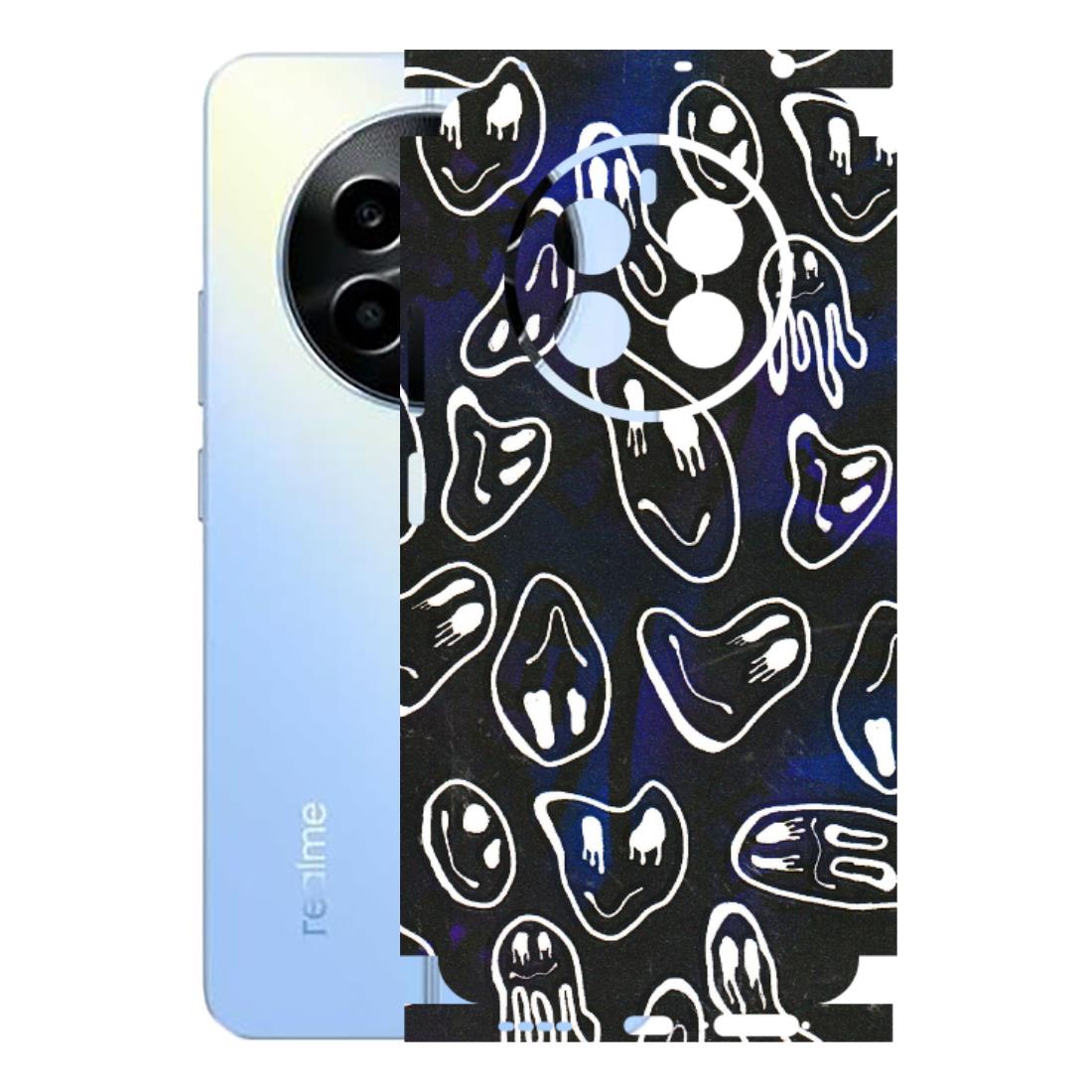 Realme Phone Skins (All Models) - Distorted Smileys - 3D Embossed Finish (L-92) Realme 13