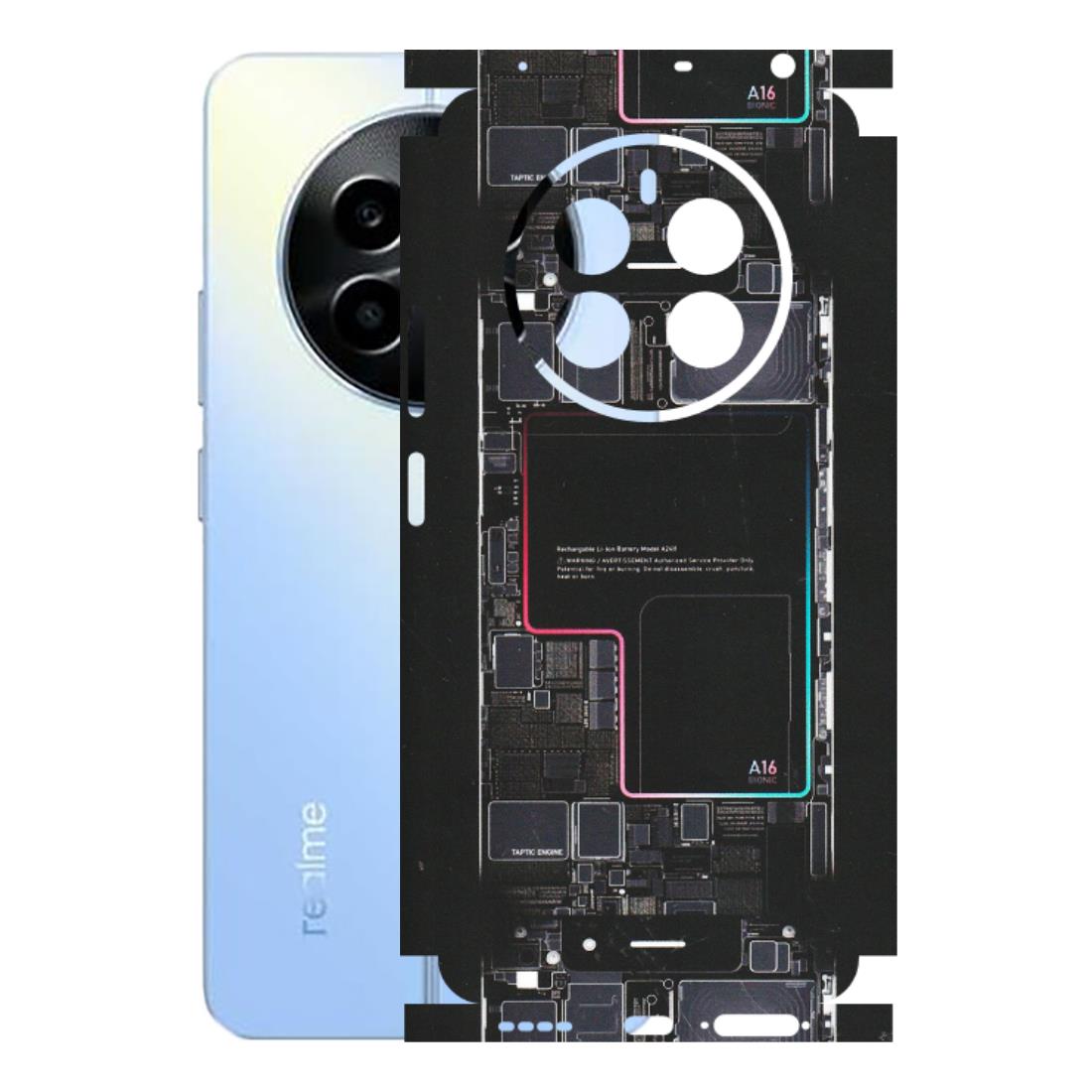 Realme Phone Skins (All Models) - Motherboard Circuit Layout - Matte Finish (M-117) Realme 13