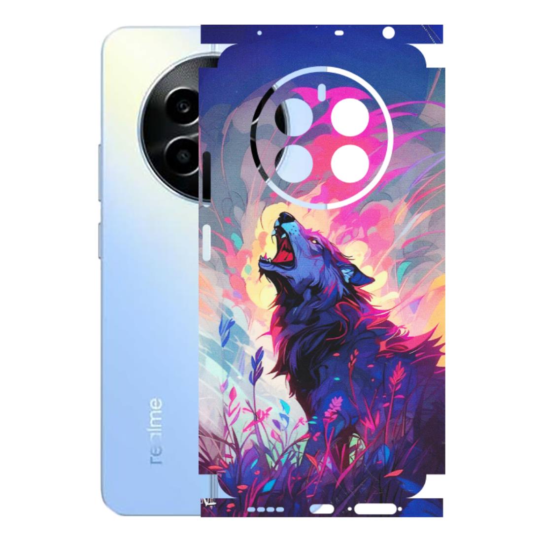 Realme Phone Skins (All Models) - New Wild Wolf Abstract - Matte Finish (M-125) Realme 13