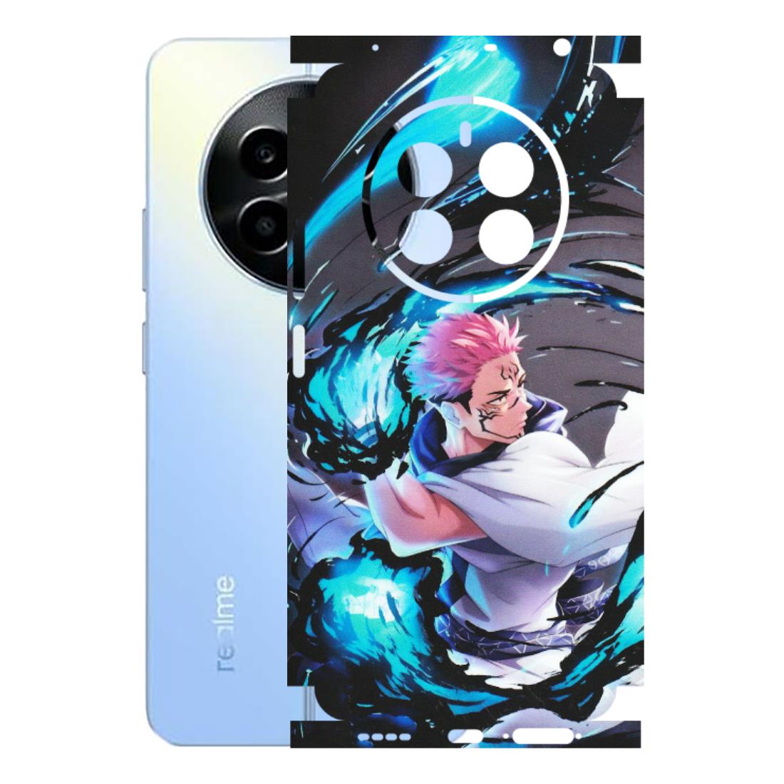 Realme Phone Skins (All Models) - New Jujutsu Kaisen Grey Blue Anime - Matte Finish (M-127) Realme 13