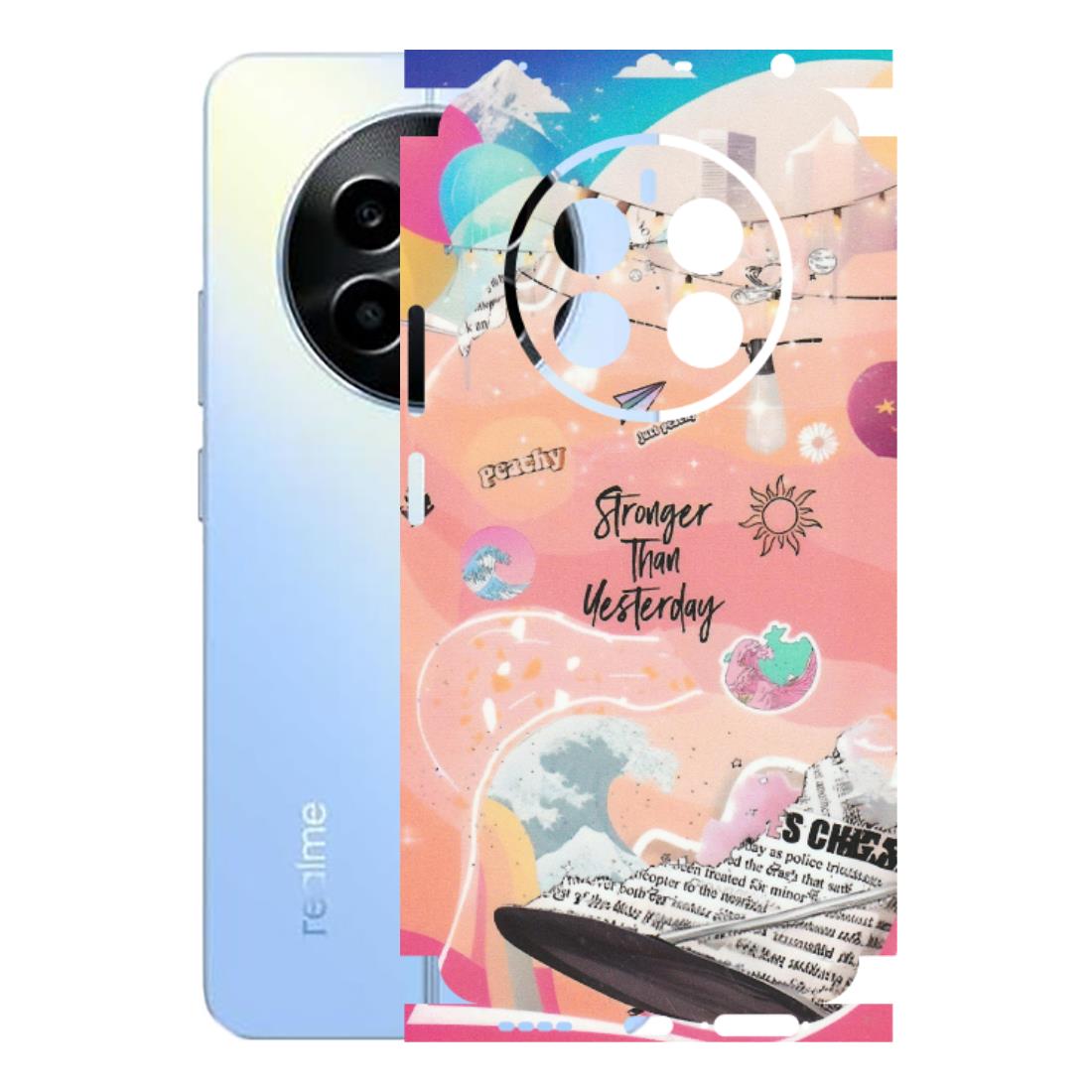 Realme Phone Skins (All Models) - Stronger Then Yesterday - Matte Finish (M-128) Realme 13