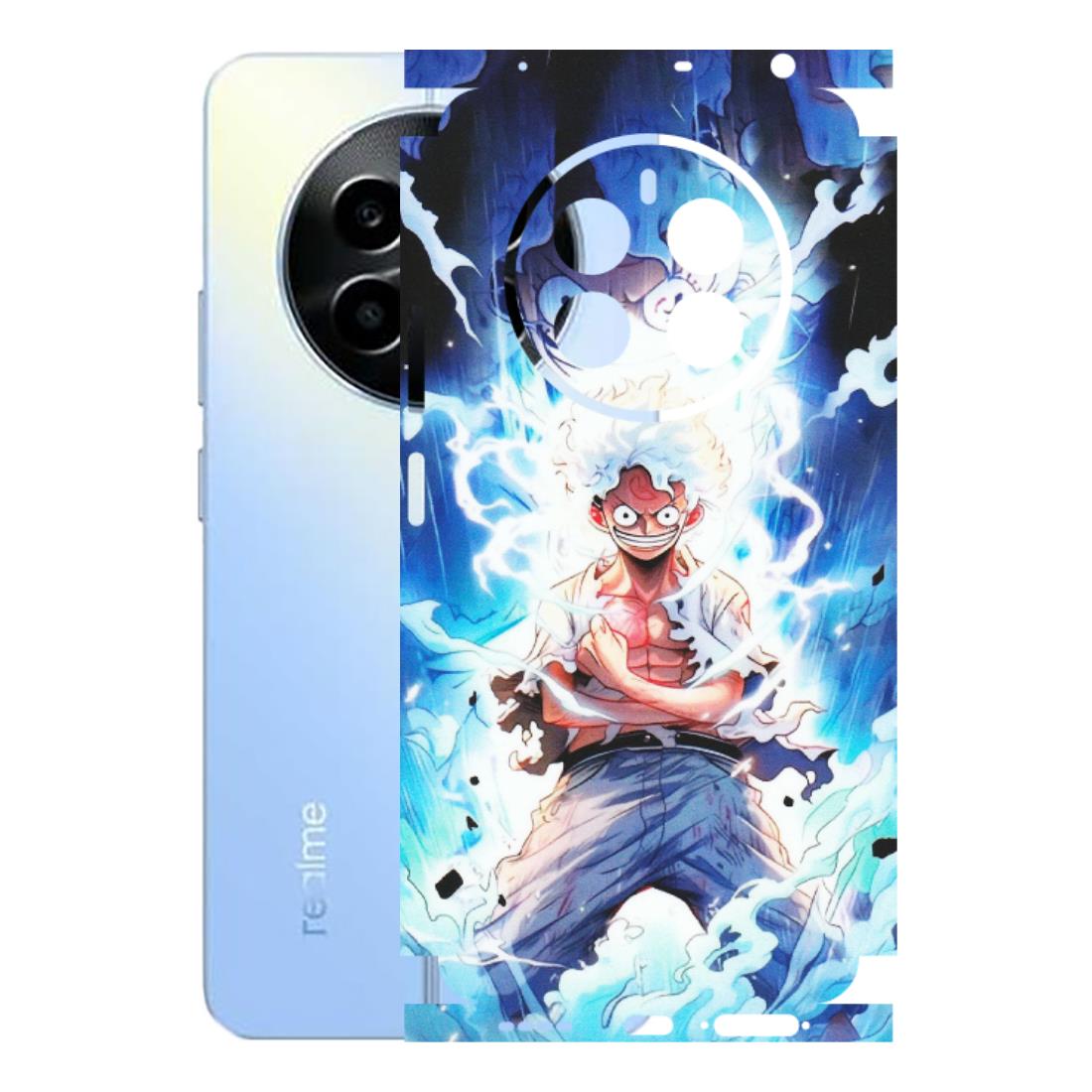 Realme Phone Skins (All Models) - Blue Thunder Luffy Anime - Matte Finish (M-132) Realme 13
