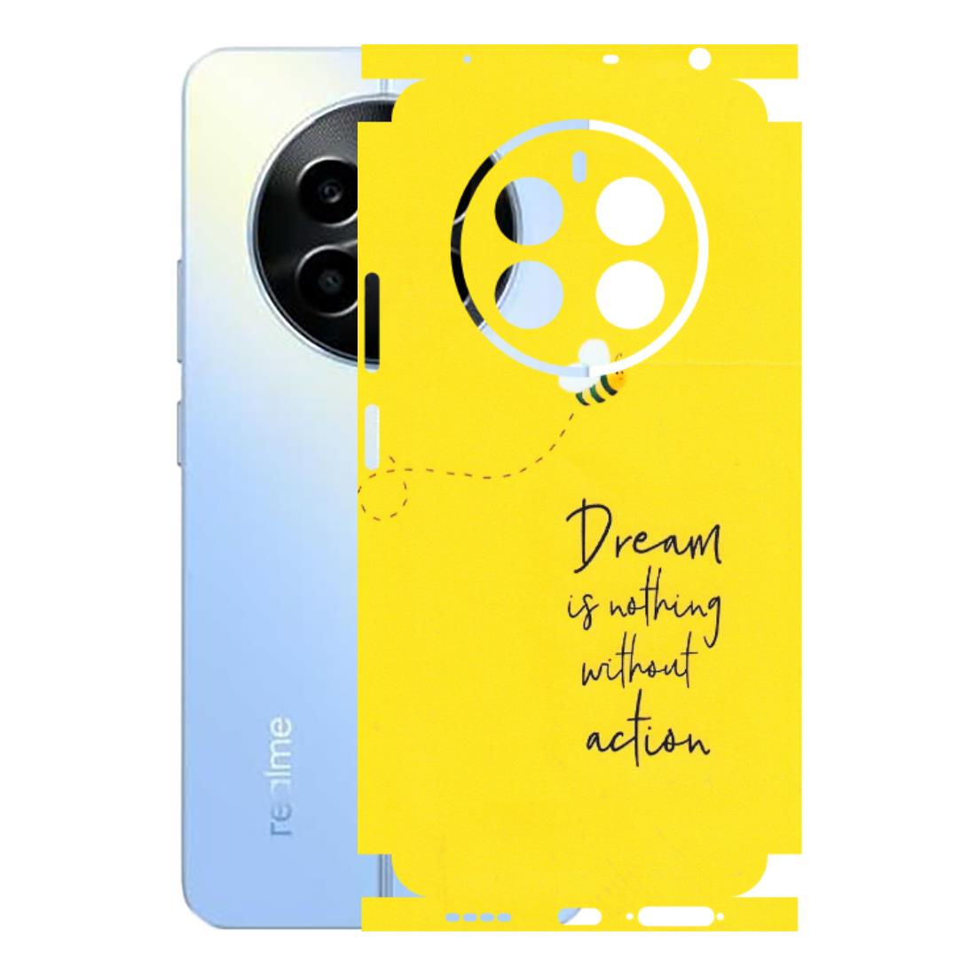 Realme Phone Skins (All Models) - Dream Is Nothing Without Action - Matte Finish (M-138) Realme 13
