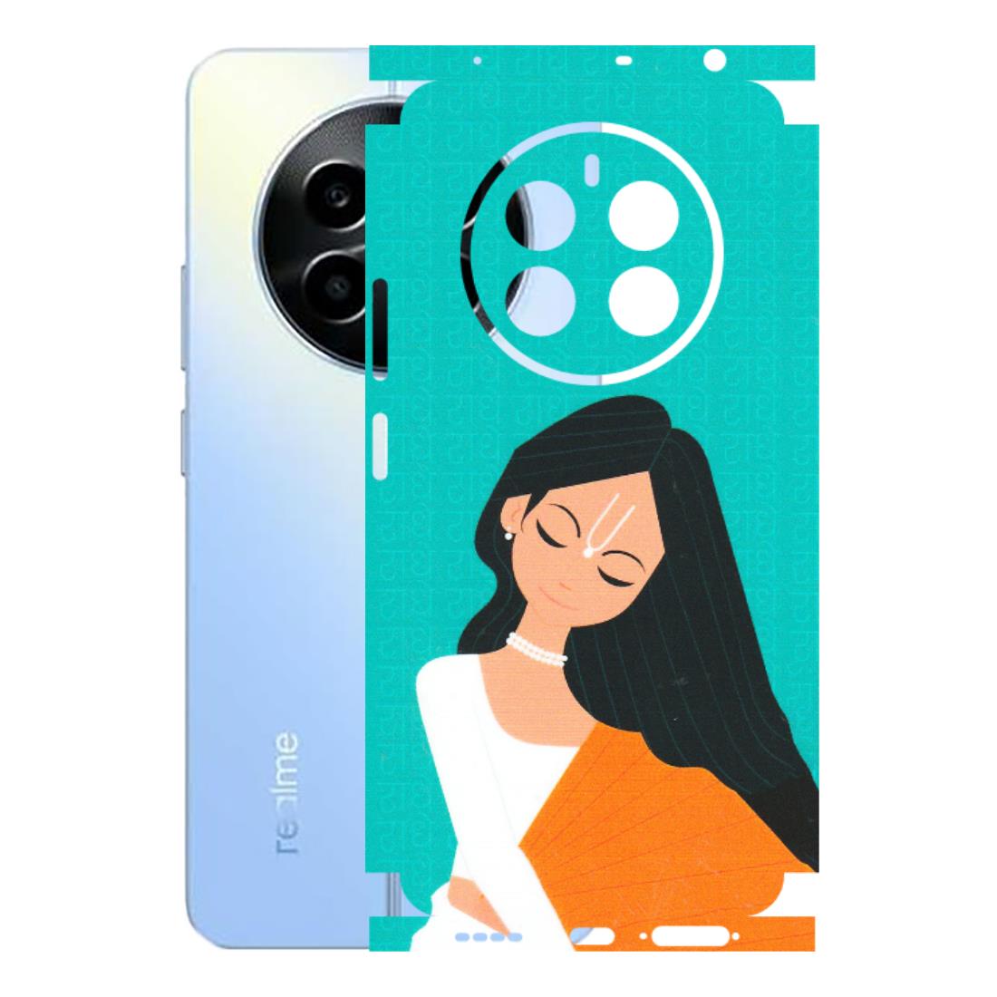 Realme Phone Skins (All Models) - Radhe Radhe With Hindu Symbol - Matte Finish (M-164) Realme 13