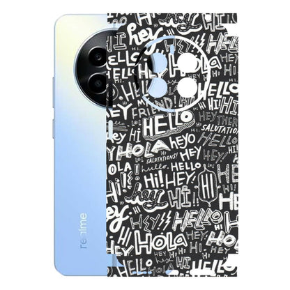 Realme Phone Skins (All Models) - Hi Hello Doodles - Matte Finish (M-25) Realme 13