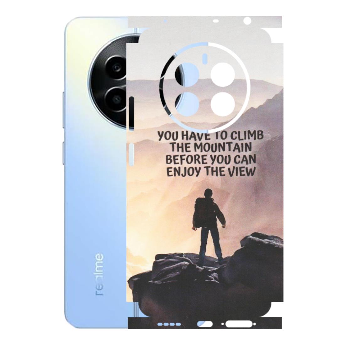 Realme Phone Skins (All Models) - Motivational Hiking Mountain - Matte Finish (M-28) Realme 13