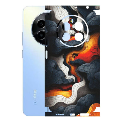 Realme Phone Skins (All Models) - Abstract Volcanic Layers - Matte Finish (M-52) Realme 13