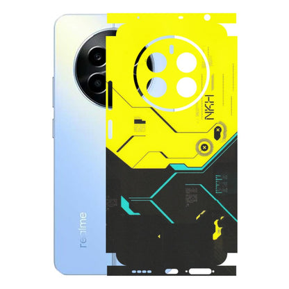 Realme Phone Skins (All Models) - Black Yellow Technica - Matte Finish (M-53) Realme 13
