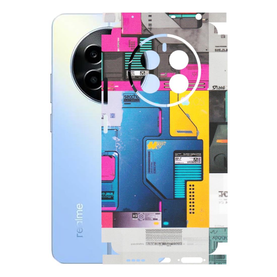 Realme Phone Skins (All Models) - Colourfull Motherboard Internals - Matte Finish (M-55) Realme 13