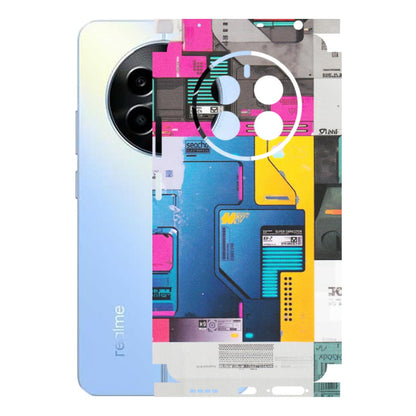 Realme Phone Skins (All Models) - Colourfull Motherboard Internals - Matte Finish (M-55) Realme 13