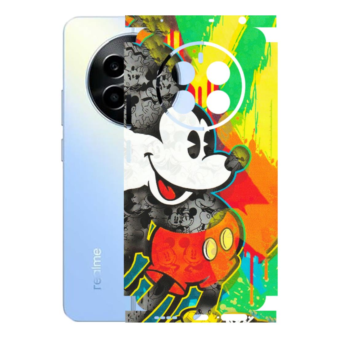 Realme Phone Skins (All Models) - Multiple Mickey With Colourful Texture - Matte Finish (M-84) Realme 13