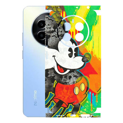 Realme Phone Skins (All Models) - Multiple Mickey With Colourful Texture - Matte Finish (M-84) Realme 13