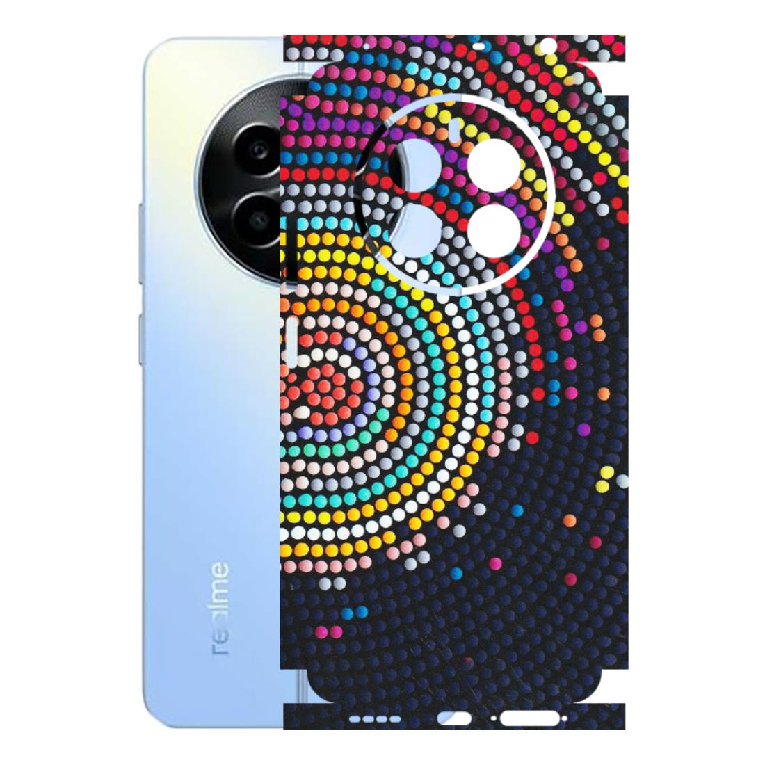 Realme Phone Skins (All Models) - Rainbow Dot Mandala - Matte Finish (M-97) Realme 13