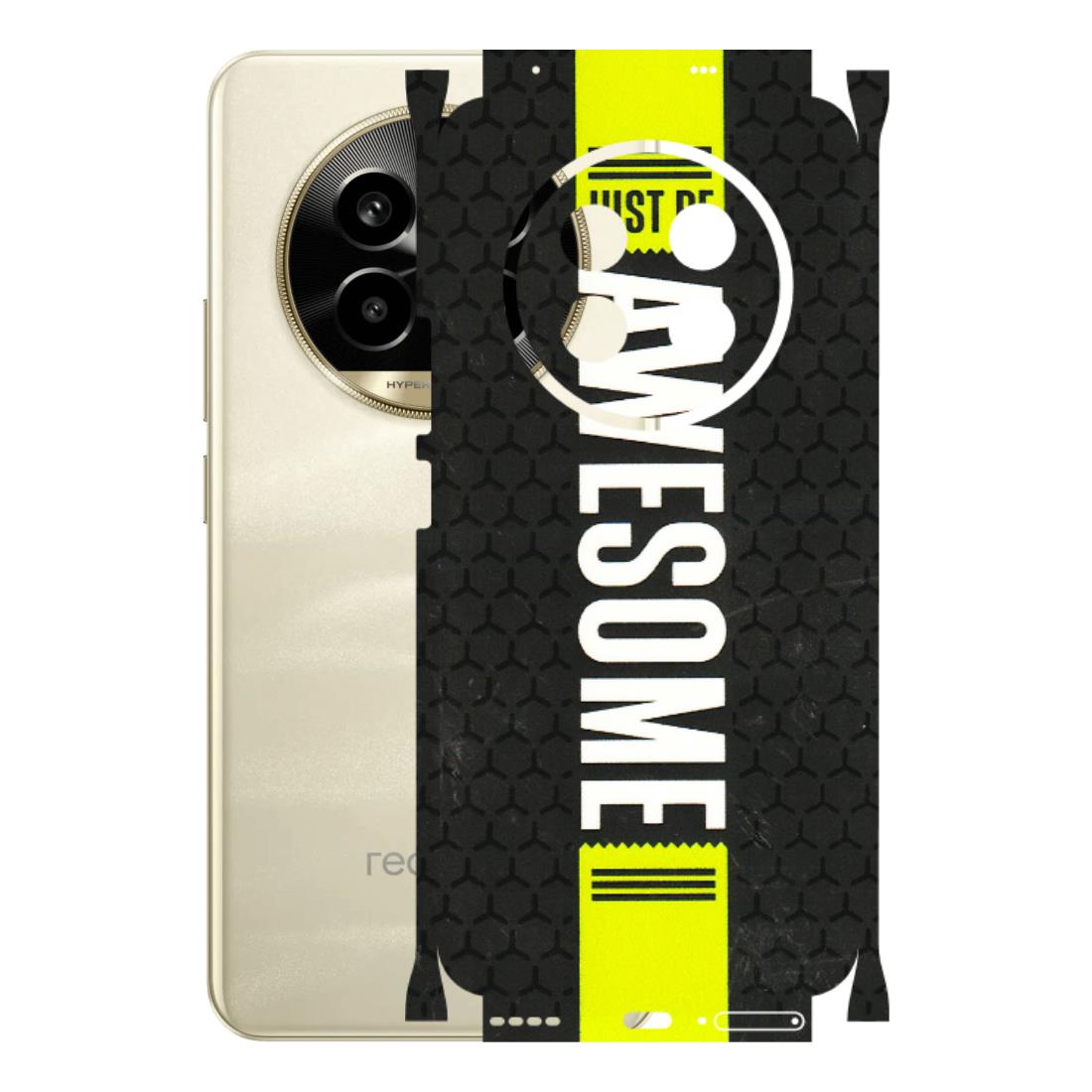 Realme Phone Skins (All Models) - Just Be Awesome - 3D Embossed Finish (L-101) Realme 14 Pro Lite