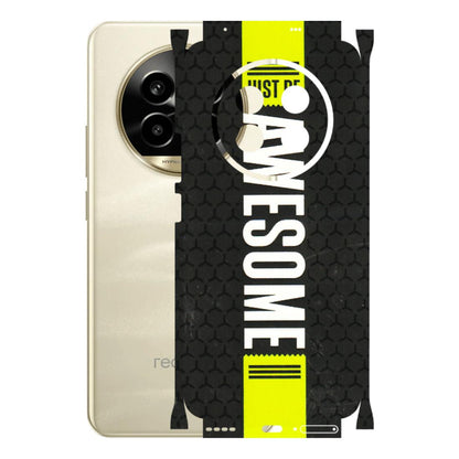 Realme Phone Skins (All Models) - Just Be Awesome - 3D Embossed Finish (L-101) Realme 14 Pro Lite