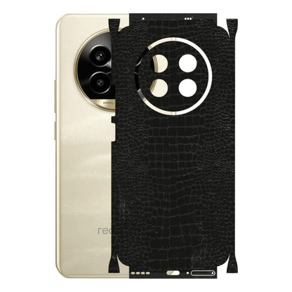 Realme Phone Skins (All Models) - Snake Leather Black - 3D Embossed Finish (L-107) Realme 14 Pro Lite