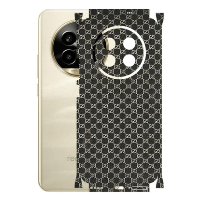 Realme Phone Skins (All Models) - Black G Print - 3D Embossed Finish (L-109) Realme 14 Pro Lite