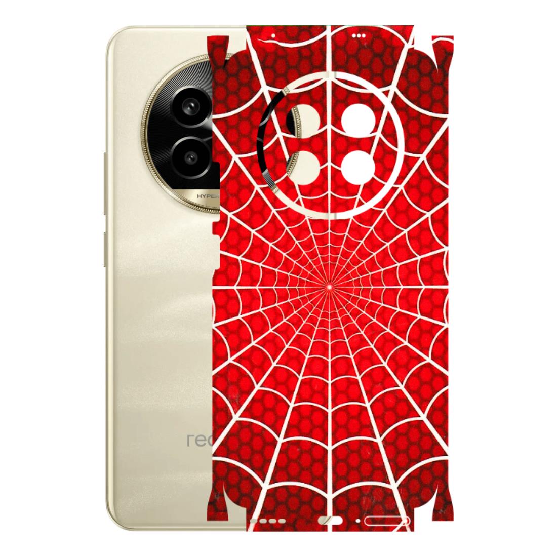 Realme Phone Skins (All Models) - Classic Spidey Web - 3D Embossed Finish (L-115) Realme 14 Pro Lite