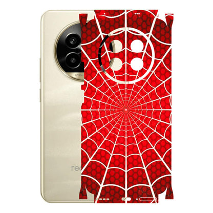 Realme Phone Skins (All Models) - Classic Spidey Web - 3D Embossed Finish (L-115) Realme 14 Pro Lite
