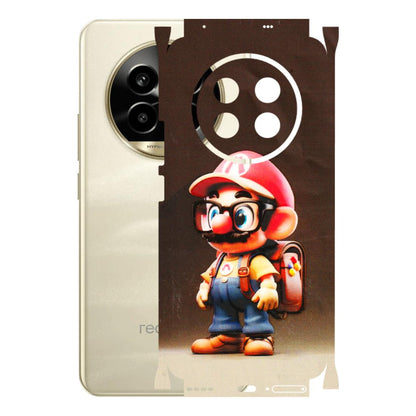 Realme Phone Skins (All Models) - Little Mario - 3D Embossed Finish (L-119) Realme 14 Pro Lite
