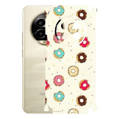 Realme Phone Skins (All Models) - Mini Donuts Doodle Art - 3D Embossed Finish (L-122) Realme 14 Pro Lite