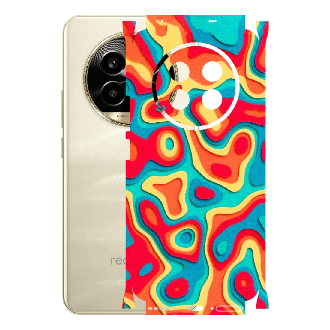 Realme Phone Skins (All Models) - Abstract Swirl - 3D Embossed Finish (L-150) Realme 14 Pro Lite