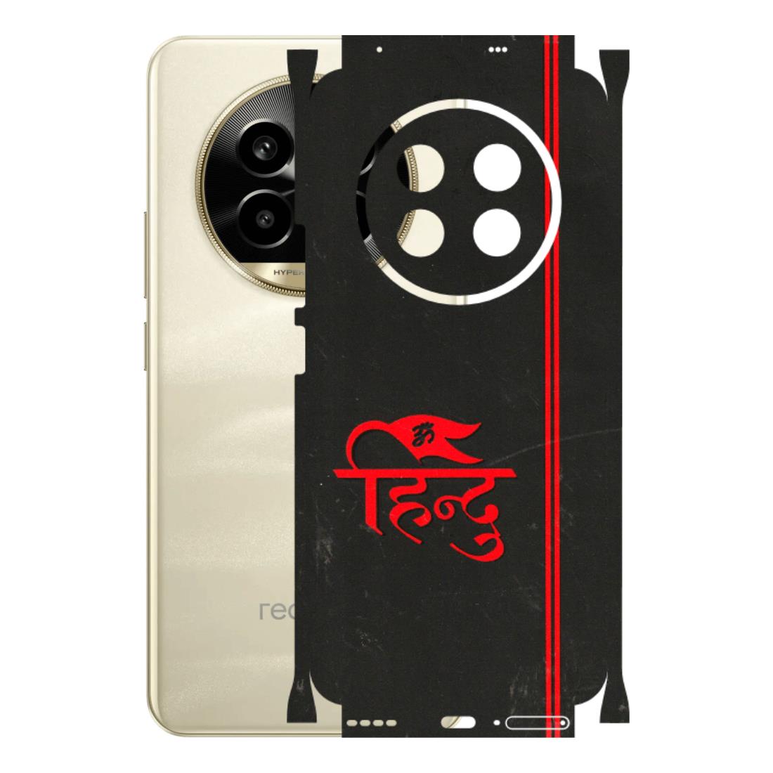 Realme Phone Skins (All Models) - Hindu Black - 3D Embossed Finish (L-153) Realme 14 Pro Lite