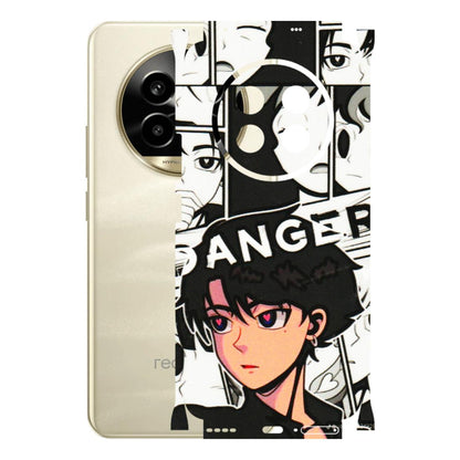 Realme Phone Skins (All Models) - Danger Anime - 3D Embossed Finish (L-155) Realme 14 Pro Lite