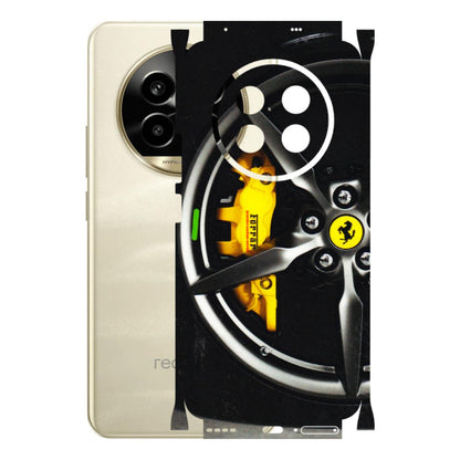 Realme Phone Skins (All Models) - Ferrari Wheel Alloy - 3D Embossed Finish (L-173) Realme 14 Pro Lite