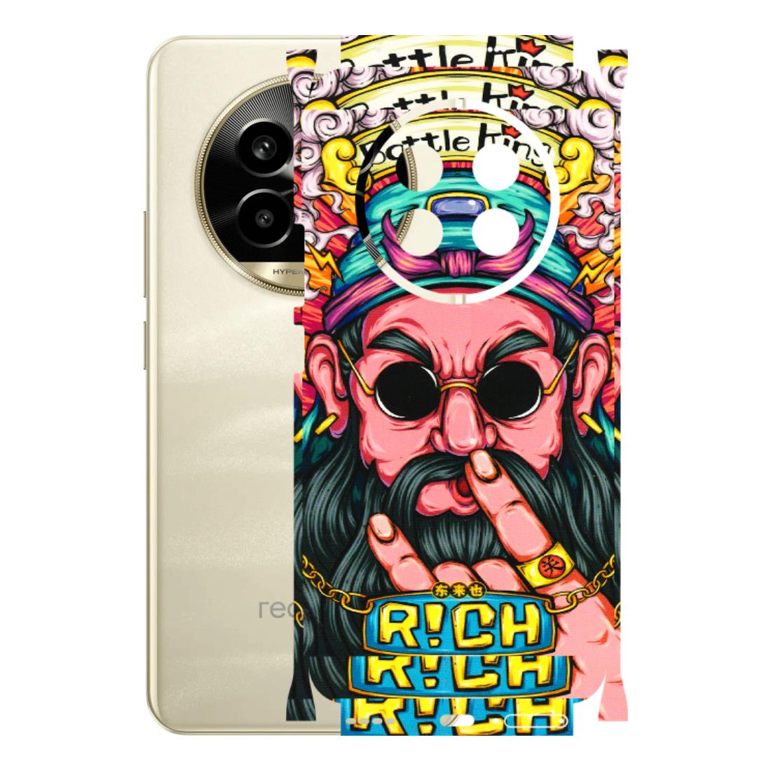 Realme Phone Skins (All Models) - Battle King Dude Face - 3D Embossed Finish (L-178) Realme 14 Pro Lite